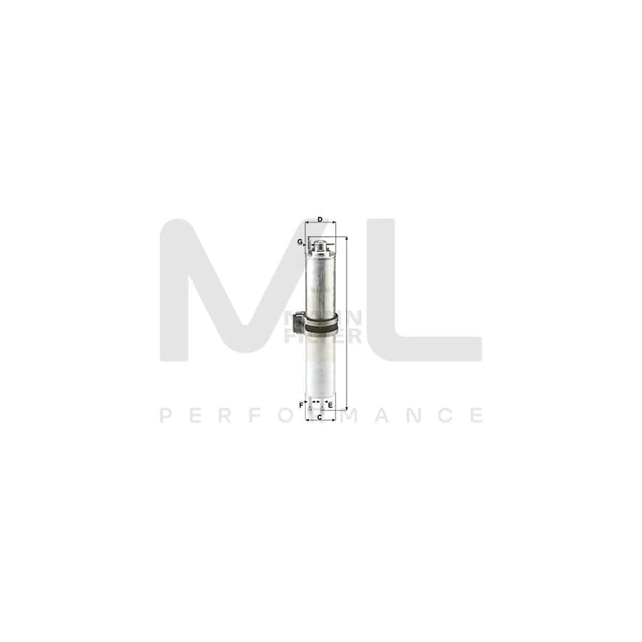 MANN-FILTER WK 532/2 Fuel filter for BMW 7 (E65, E66, E67) In-Line Filter