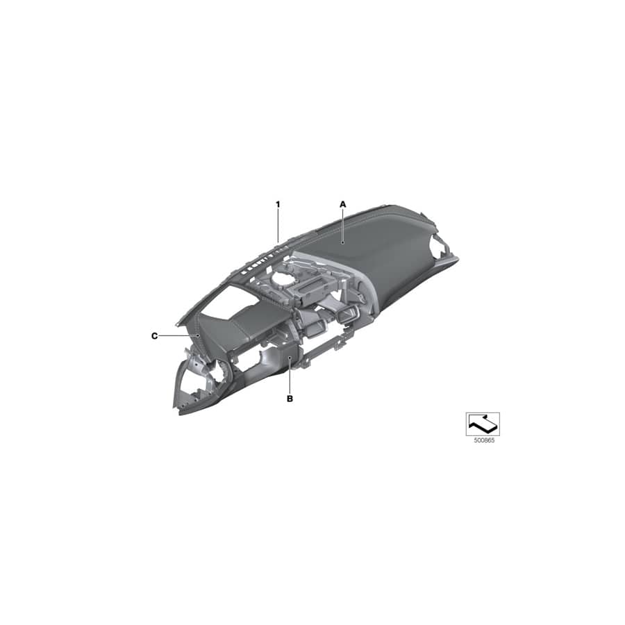 Genuine BMW 51457994796 G15 F92 F93 Dashboard Leather Head-Up Display INDIVIDUAL (Inc. 840i, 840dX & 840iX)