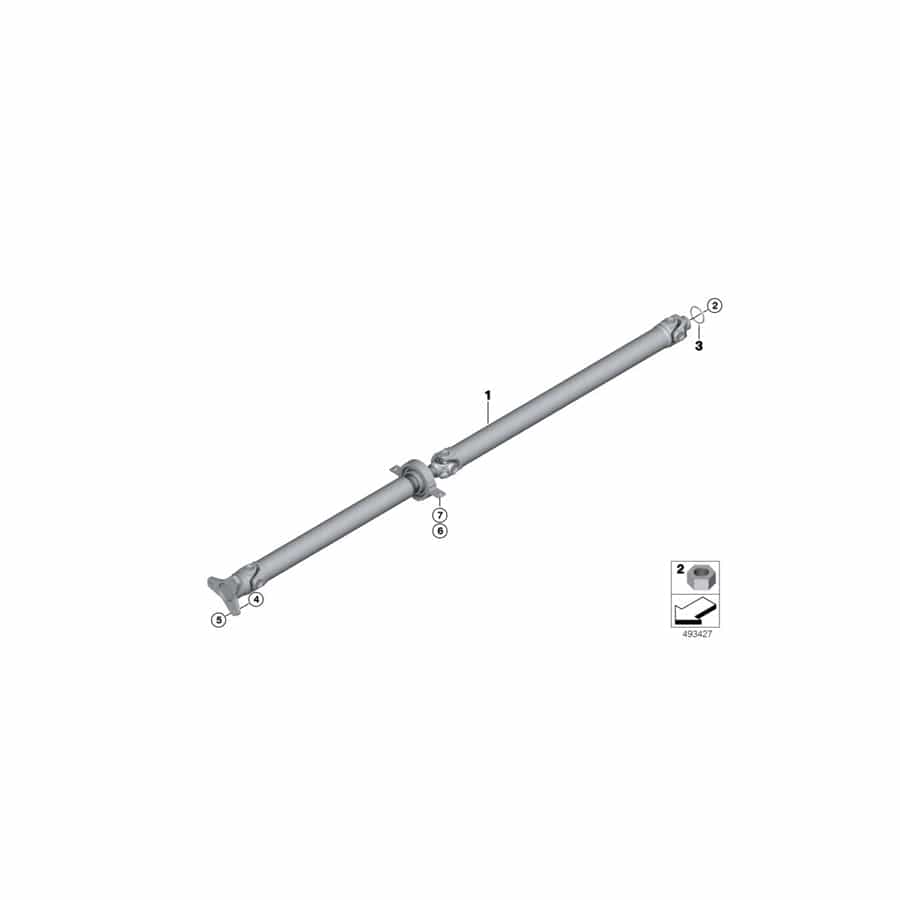 Genuine BMW 26108430252 Drive Shaft (Inc. M6 GT3)