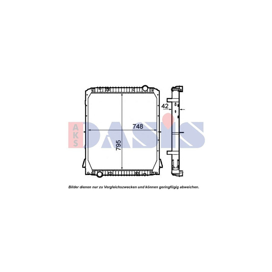AKS Dasis 400043N Engine Radiator