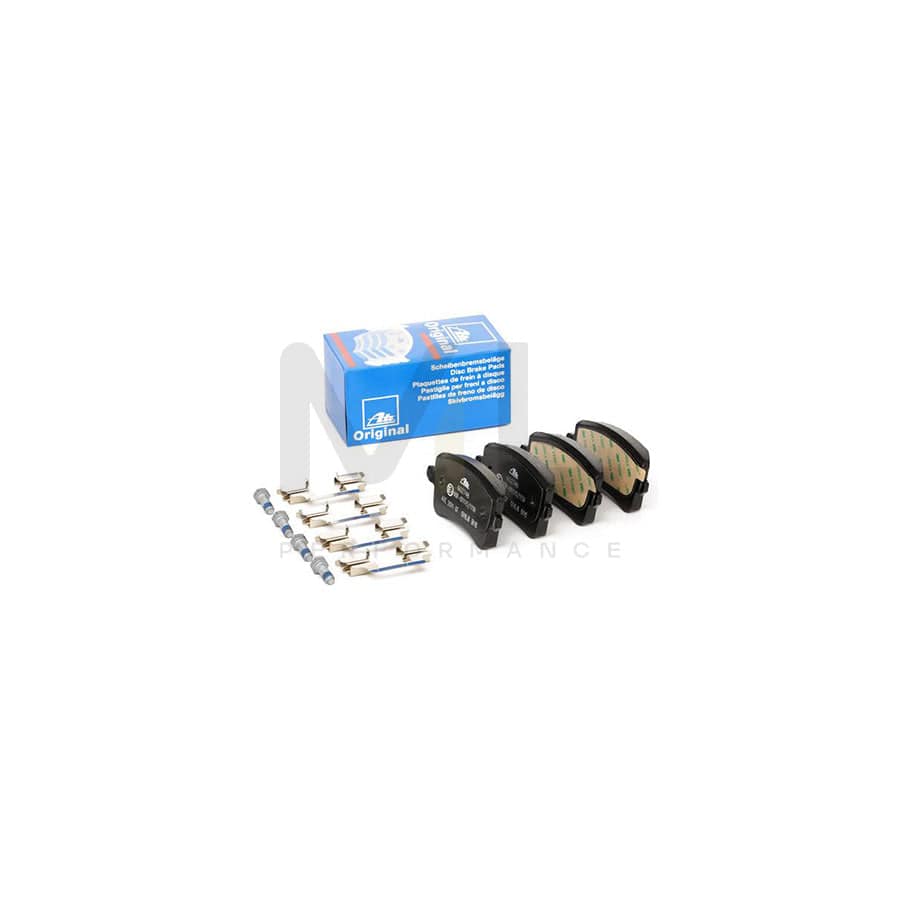 ATE 13.0460-2748.2 Brake pad set excl. wear warning contact, not prepared for wear indicator, with brake caliper screws, with accessories