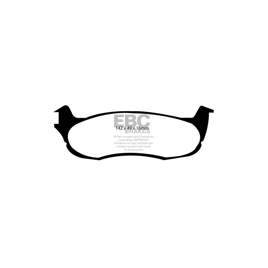 EBC PD11KR286 Ford F-150 Greenstuff Rear Brake Pad & GD Disc Kit 2 | ML Performance UK Car Parts