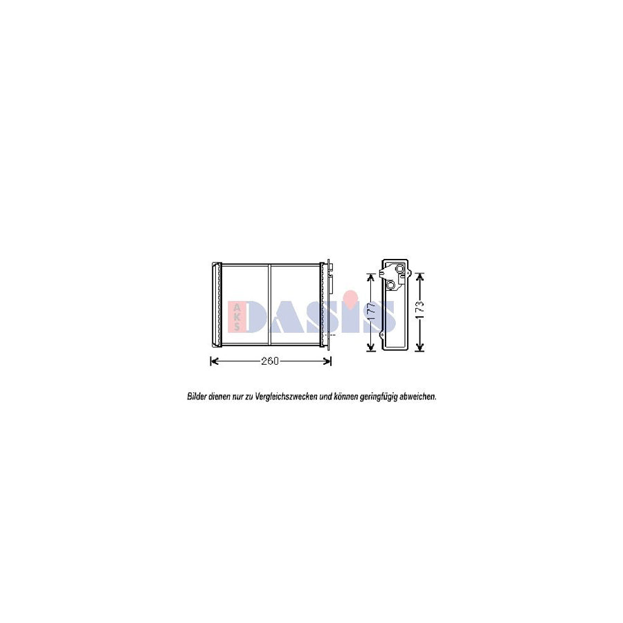 AKS Dasis 069004N Heater Matrix
