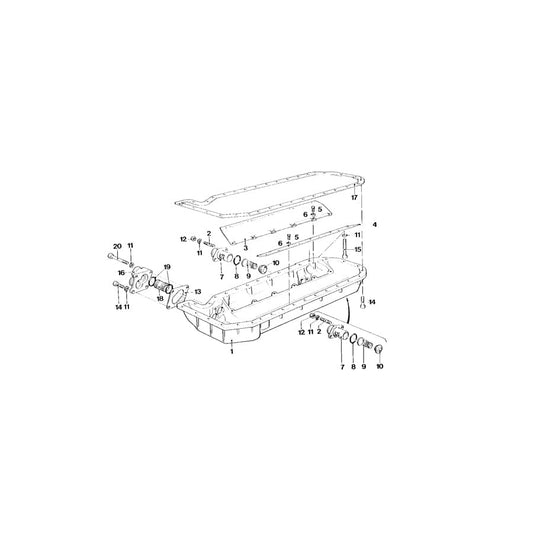 Genuine BMW 11131304221 E26 Oil Guide (Inc. M1)