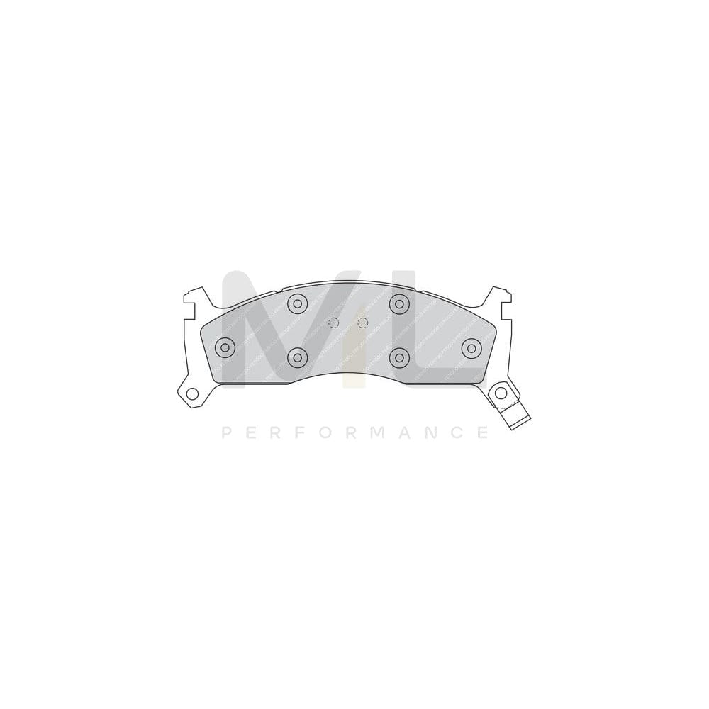 Ferodo Premier FDB976 Brake Pad Set With Acoustic Wear Warning
