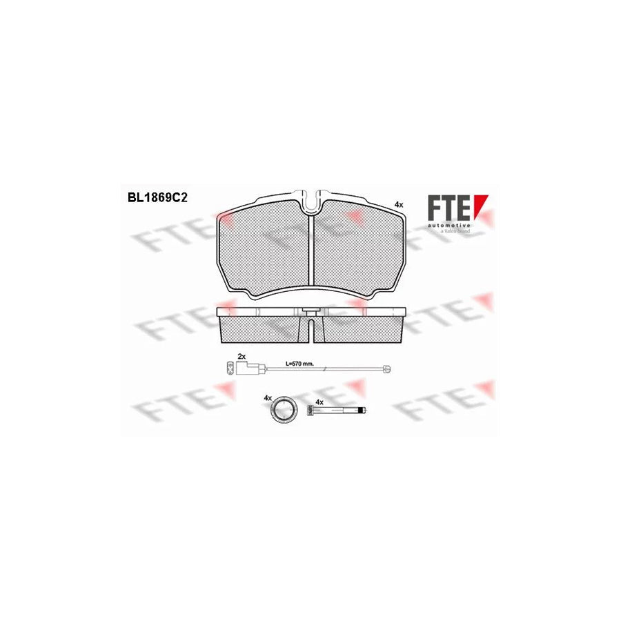 FTE 9010449 Brake Pad Set