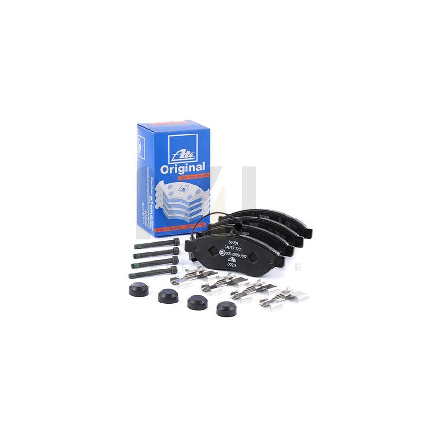 ATE 13.0460-4809.2 Brake pad set incl. wear warning contact, with brake caliper screws, with accessories