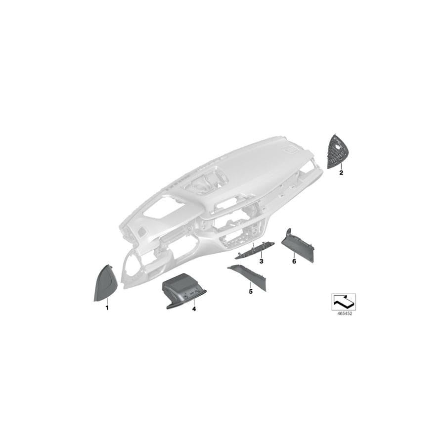 Genuine BMW 51457991249 G12 G11 Fold-Out Bin, Driver Side, Leather RAUCHWEIß (Inc. 750LdX, 750LiX 4.4 & 745eX)