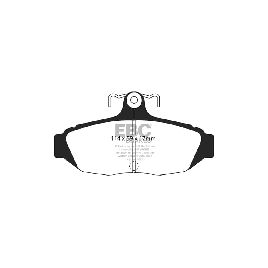 EBC PDKR348 Ford Mustang Ultimax Rear Brake Pad & Plain Disc Kit 2 | ML Performance UK Car Parts
