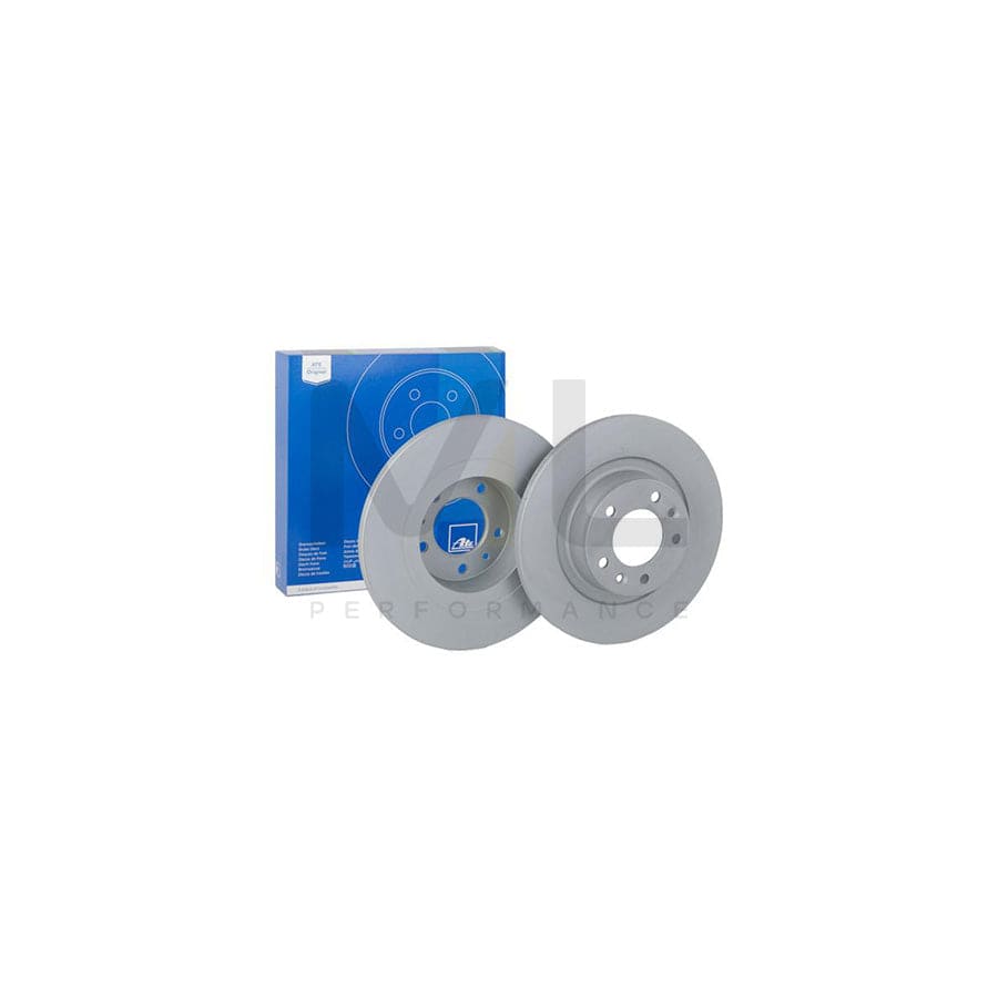 ATE 24.0114-0116.1 Brake Disc Solid, Coated, with bolts/screws  - 1 piece