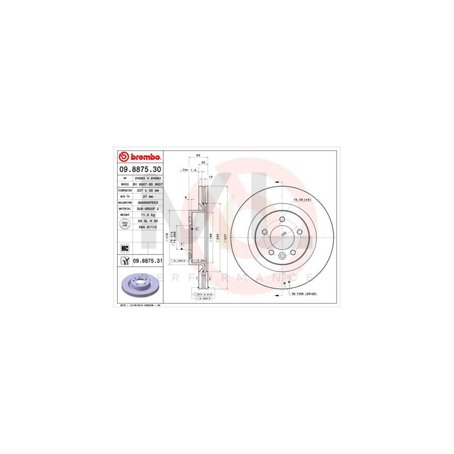 brembo-09-8875-30-brake-disc-internally-vented-high-carbon