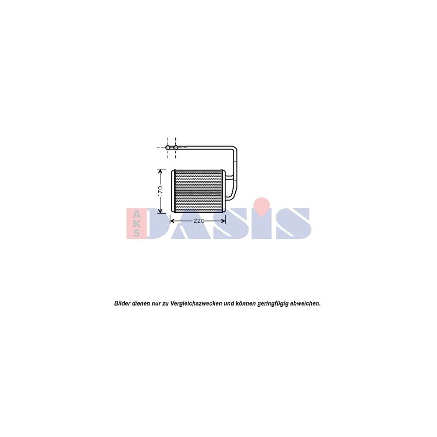 AKS Dasis 519008N Heater Matrix for KIA Cerato