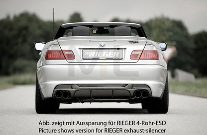 Rieger 00099824 BMW 3 Series E46 Rear Diffuser 3 | ML Performance UK Car Parts
