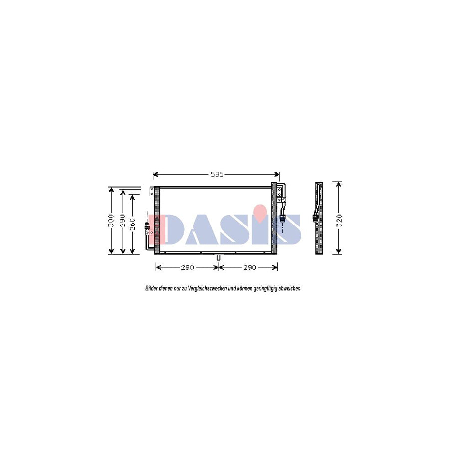 AKS Dasis 152005N Air Conditioning Condenser for Opel Frontera