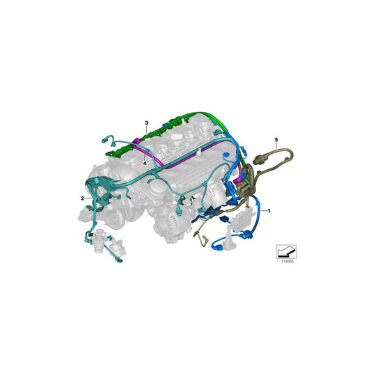 Genuine BMW 12517848264 F82 F80 Wiring Harness, Eng. Sensoric Module 1 (Inc. M4, M2 Competition & M3)