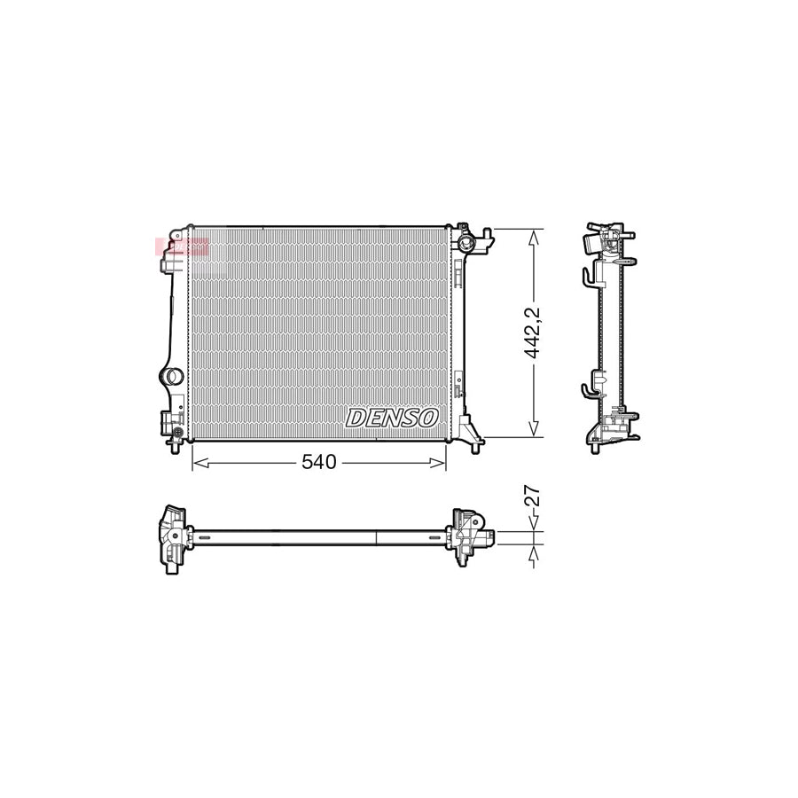 DENSO DRM23116 Engine Radiator for Renault Megane IV Saloon