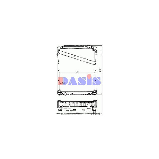 AKS Dasis 460350N Engine Radiator