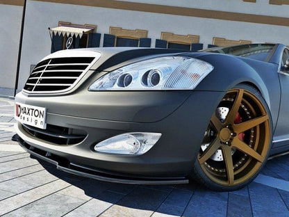 Maxton Design ME-S-W221-FD1T Front Splitter Mercedes S W221 | ML Performance UK Car Parts