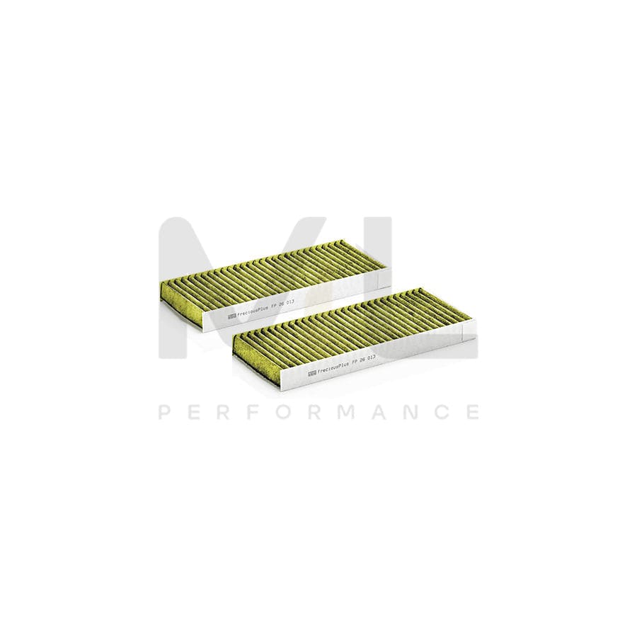 MANN-FILTER FP 26 013-2 Pollen filter for RENAULT Latitude Activated Carbon Filter, Activated Carbon Filter with polyphenol, Particulate filter (PM 2.5), with antibacterial action, with fungicidal effect, FreciousPlus