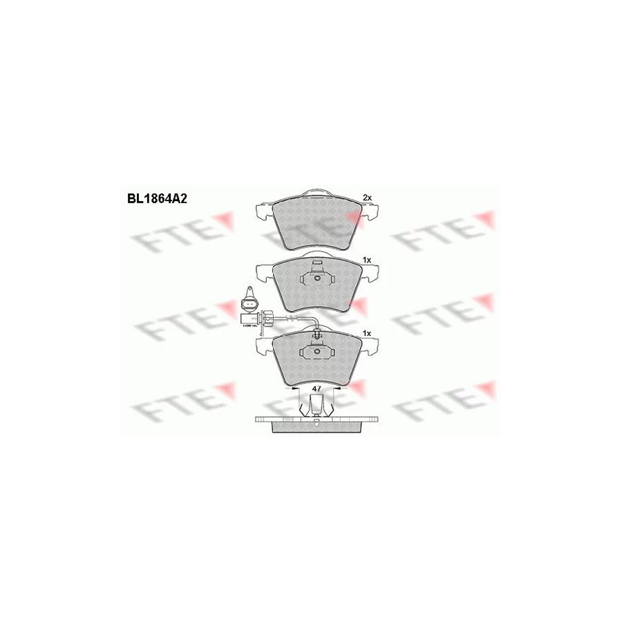 FTE 9010444 Brake Pad Set