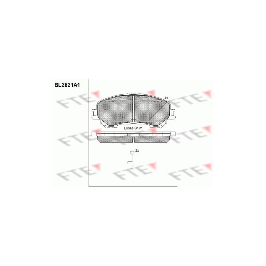 FTE Bl2821A1 Brake Pad Set
