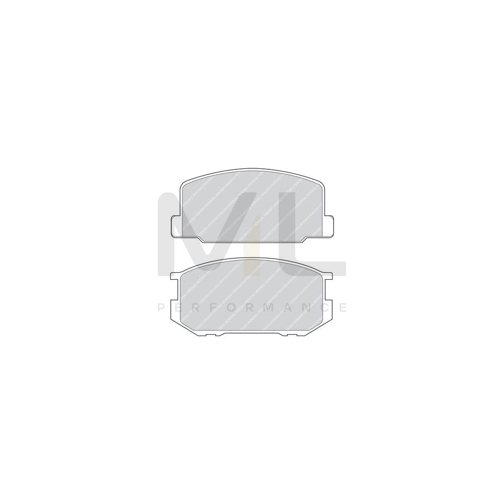 Ferodo Premier FDB322 Brake Pad Set Not Prepared for Wear Indicator