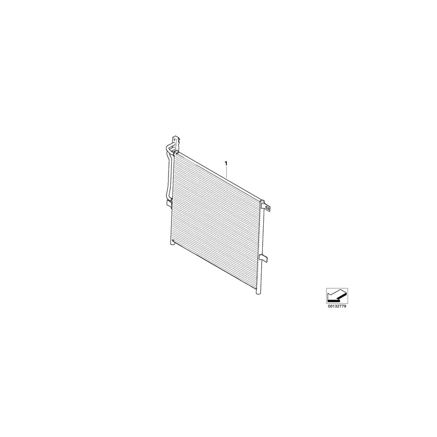 Genuine BMW 64538377648 E46 E83 Condenser Air Conditioning (Inc. X3 3.0sd, 320Cd & 318d)