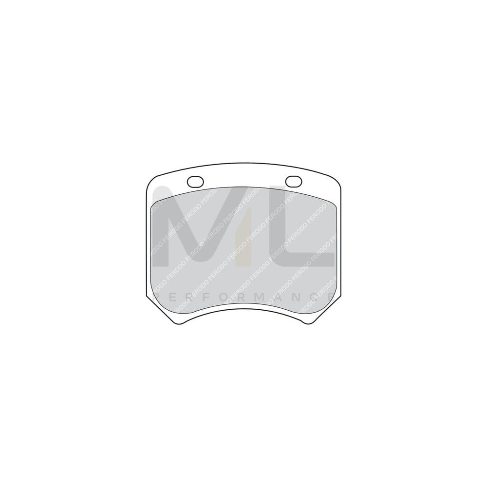 Ferodo Premier FDB825 Brake Pad Set Not Prepared for Wear Indicator, With Guide Bolts