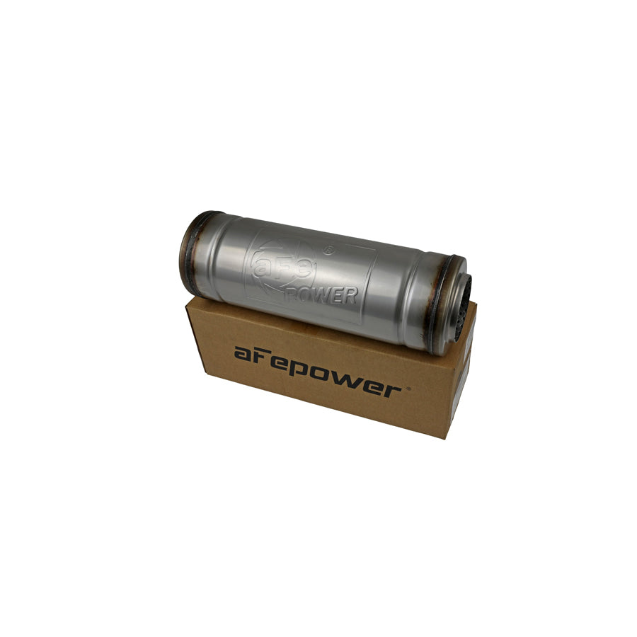 aFe 49M30049 3 IN ID Center/Center x 5 IN Dia. x 14 IN L - Round Body Muffler