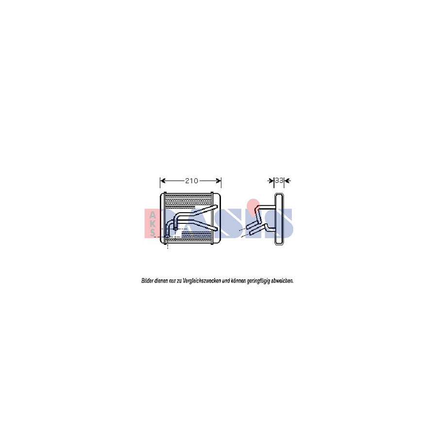 AKS Dasis 519012N Heater Matrix for KIA Shuma