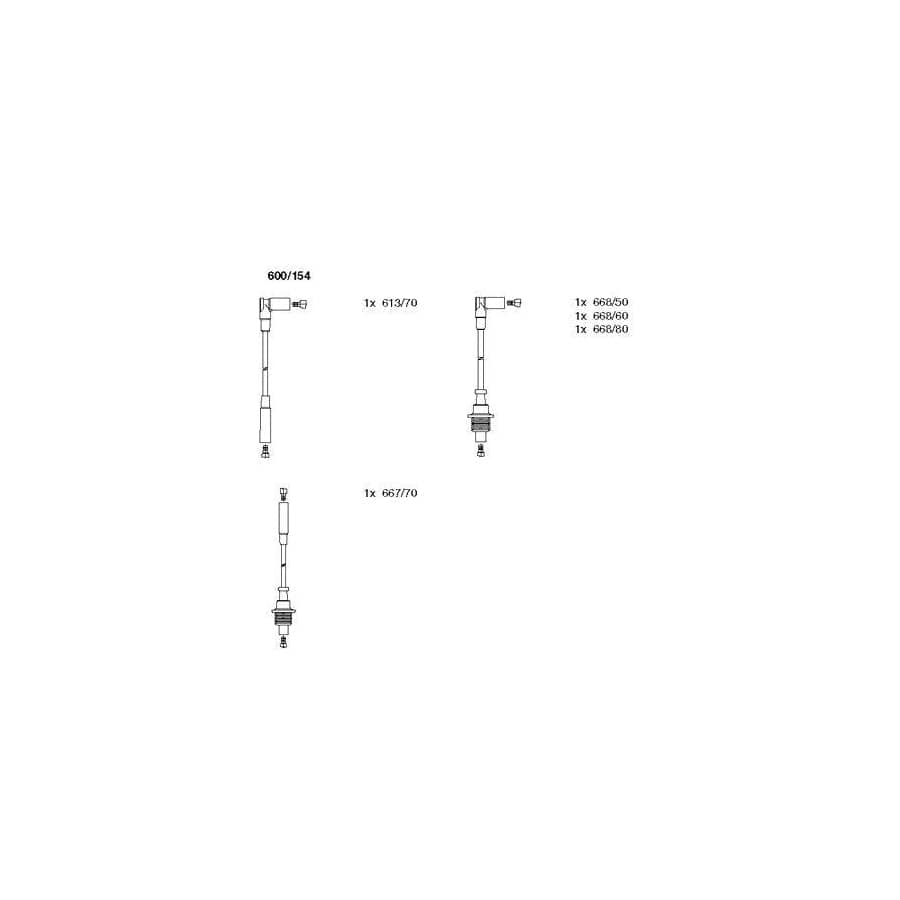 Bremi 600/154 Ignition Cable Kit for Citroen Bx Hatchback