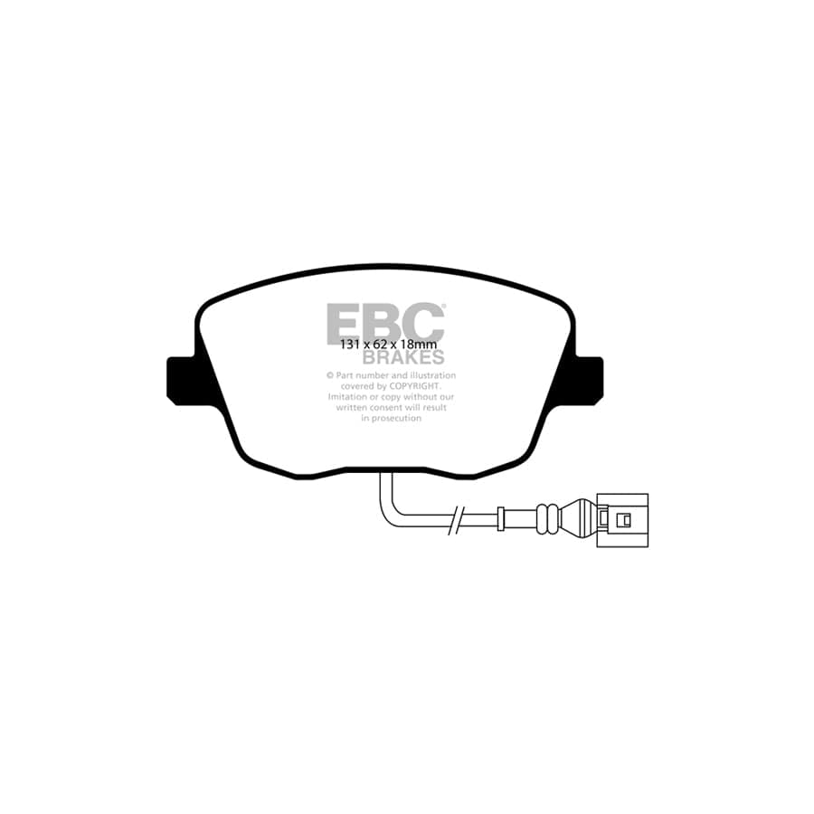 EBC PD40K1717 Seat Skoda VW Ultimax Pad & Plain Disc Kit - TRW Caliper 2 | ML Performance UK Car Parts