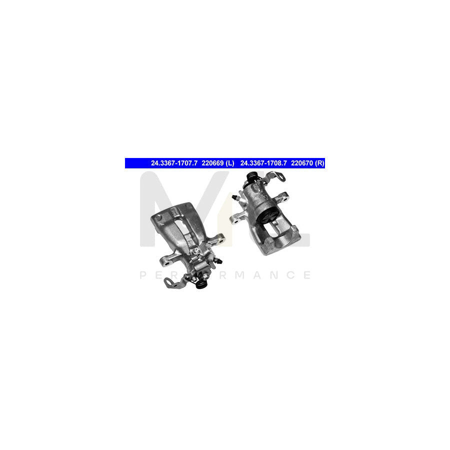 ATE 24.3367-1707.7 Brake Caliper without holder