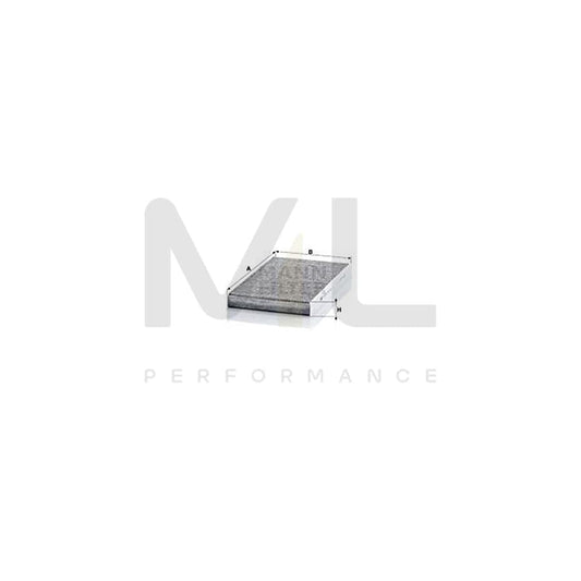 MANN-FILTER CUK 3241 Pollen filter for LANCIA Thesis (841) Activated Carbon Filter