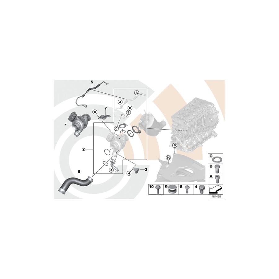 Genuine BMW 11618571896 F10 F11 Charge Air Line (Inc. 520dX, 518d & 520d)