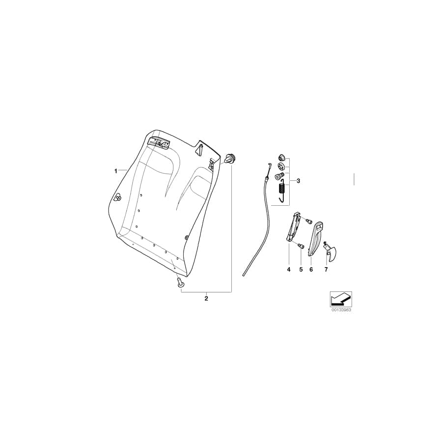 Genuine BMW 52107160747 E64 Rear Panel, Left SCHWARZ (Inc. 635d, 650i & 645Ci)