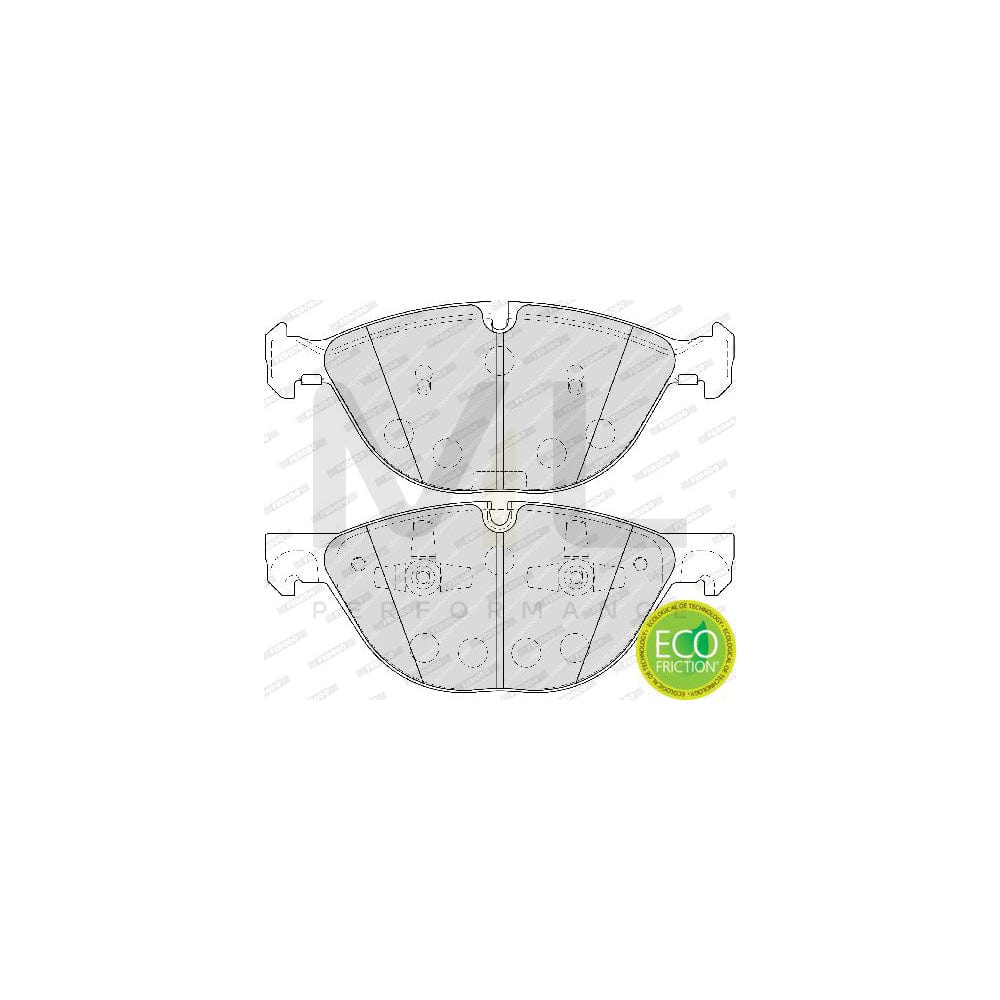 Ferodo Premier Eco Friction FDB4079 Brake Pad Set Not Prepared for Wear Indicator, With Piston Clip, Without Accessories
