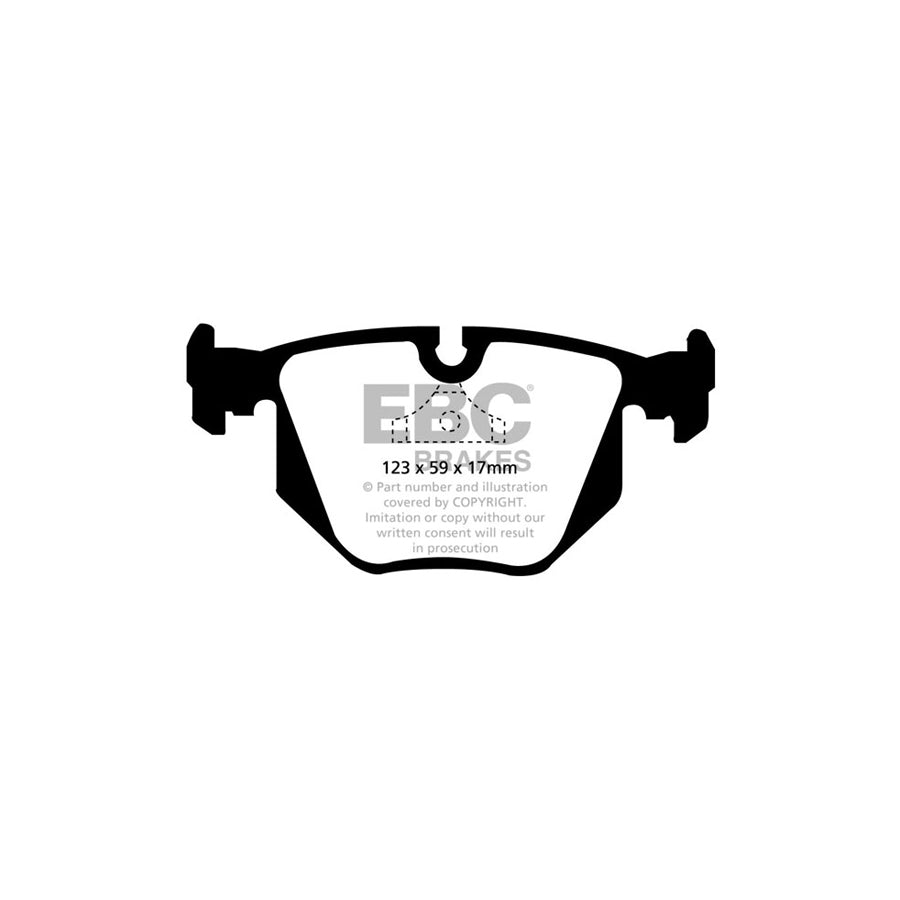 EBC PDKR171 BMW E31 Ultimax Rear Brake Pad & Plain Disc Kit - ATE Caliper 2 | ML Performance UK Car Parts