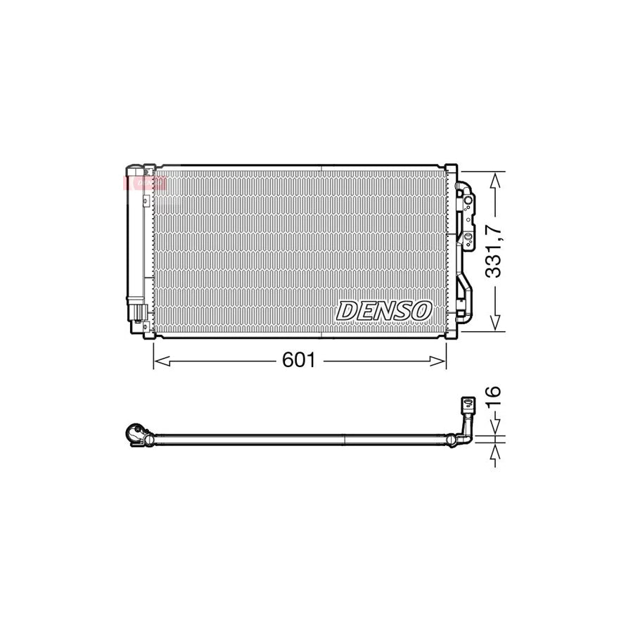 DENSO DCN05033 Air Conditioning Condenser
