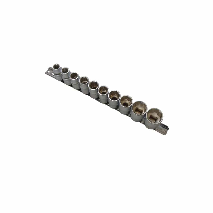 BlueSpot Tools B/S01526 1/2in Drive Socket Set on Rail, 10 Piece