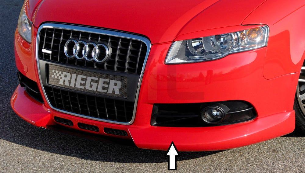 Rieger 00055230 Audi 8E B7 A4 Front Splitter 1 | ML Performance UK Car Parts