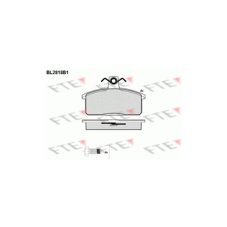 FTE Bl2818B1 Brake Pad Set