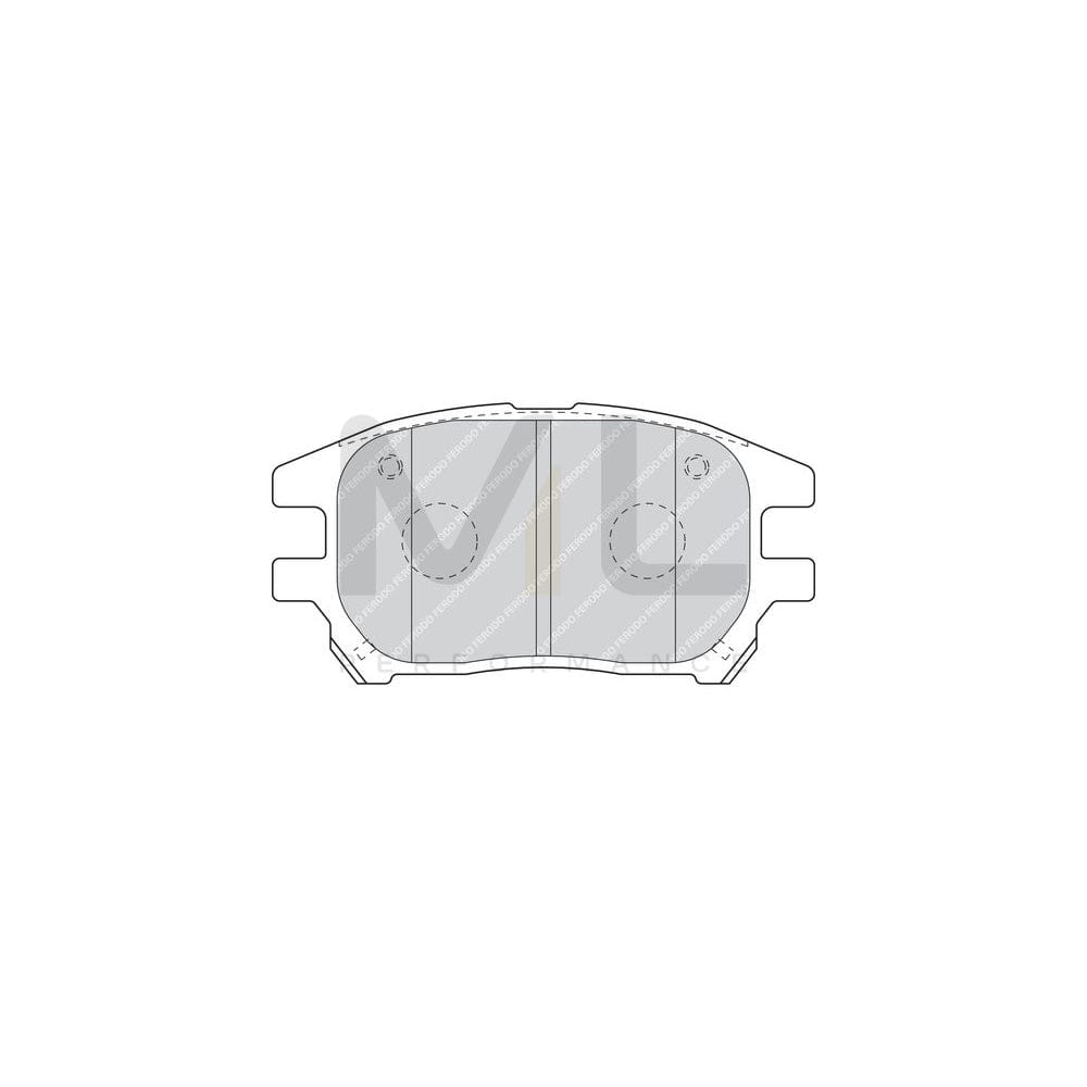 Ferodo Premier FDB1697 Brake Pad Set for Lexus Rx Not Prepared for Wear Indicator