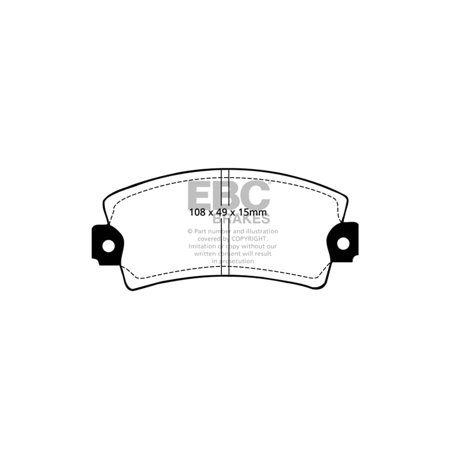 EBC PDKF378 Chrysler Alpine Ultimax Front Brake Pad & Plain Disc Kit 2 | ML Performance UK Car Parts