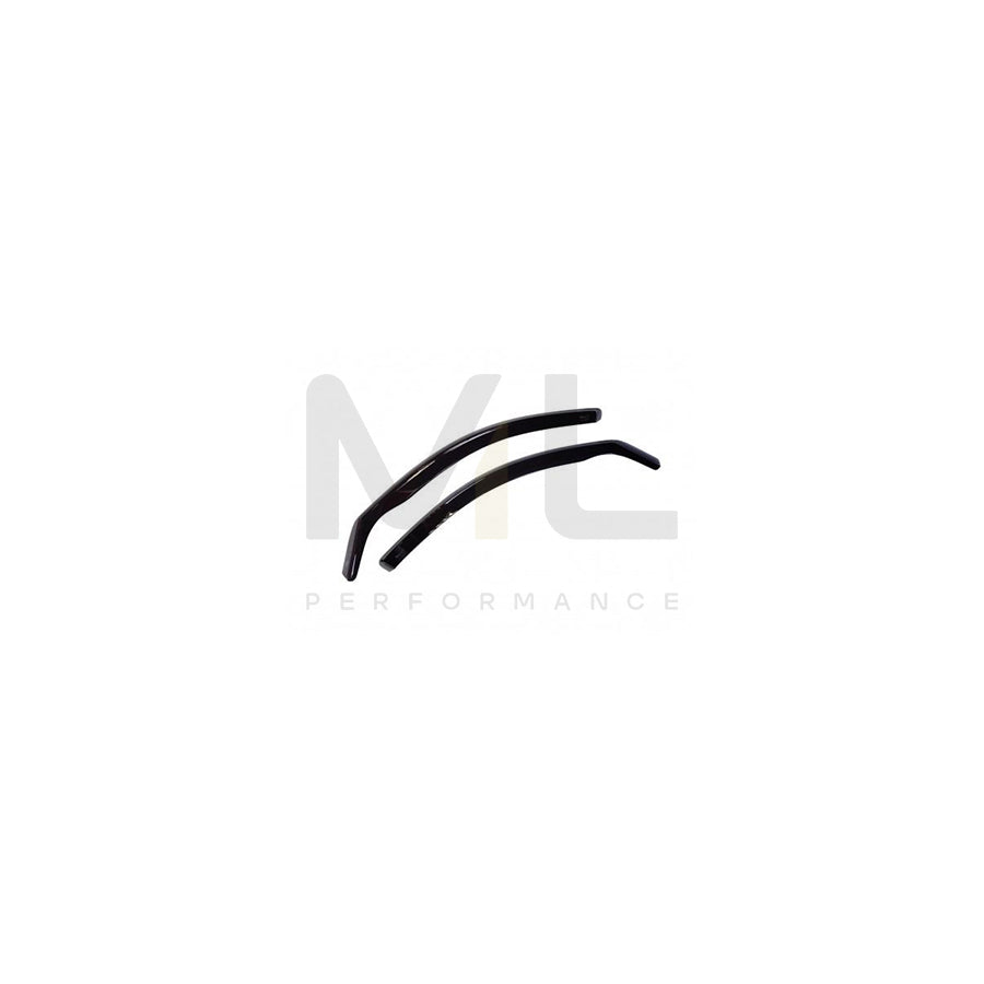 HEKO 12232 Wind deflectors for CITROEN C1 I Arrow direction, Front, Vehicle Door, Smoke Grey