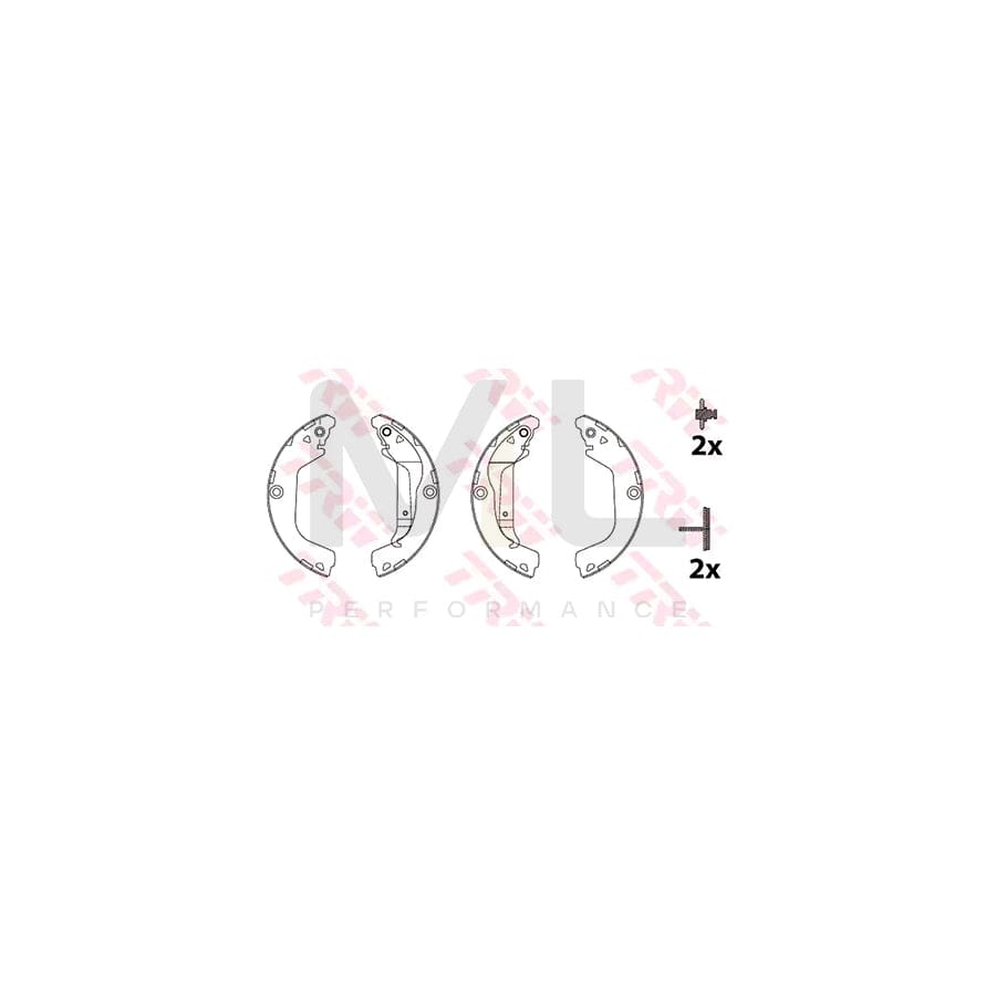 TRW GS8828 Brake Shoe Set for CHEVROLET CRUZE