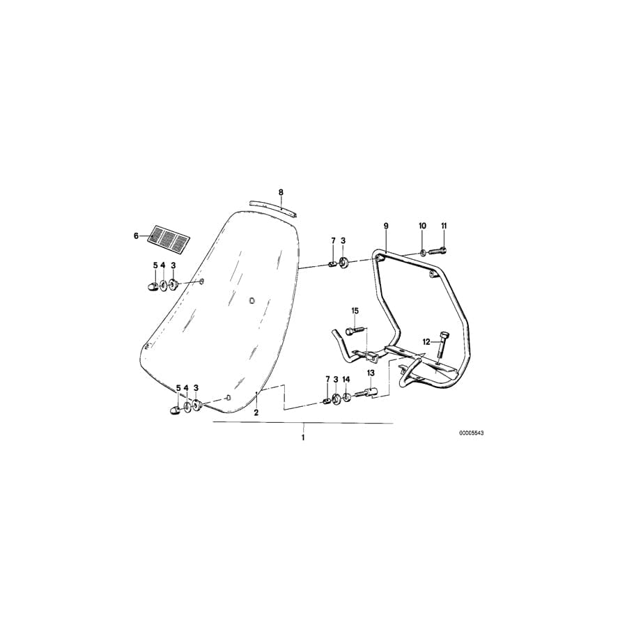 Genuine BMW 46631239671 Edge Protection (Inc. R45/N, R45 & R65)