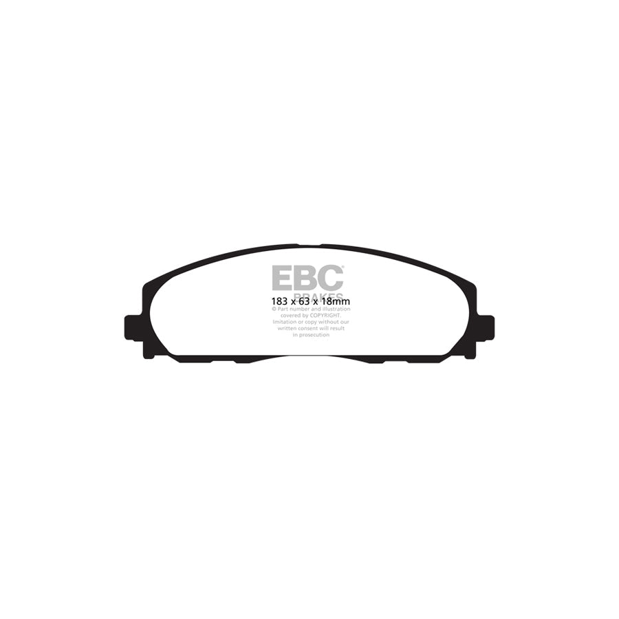 EBC DP1888 Chrysler Fiat Jeep Lancia Ultimax Front Brake Pads 2 | ML Performance UK Car Parts