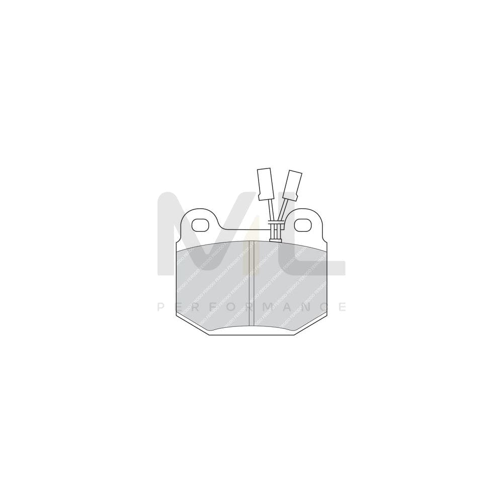 Ferodo Premier FDB391 Brake Pad Set Incl. Wear Warning Contact