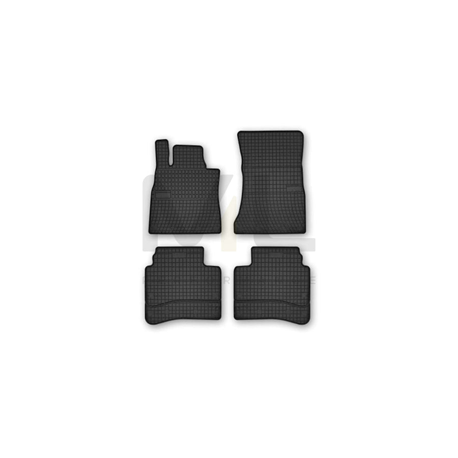 FROGUM Tailored 402508 Floor mat set suitable for MERCEDES-BENZ S-Class Saloon (W222, V222, X222) Elastomer, Front and Rear, Quantity: 4, Black, (LHD)